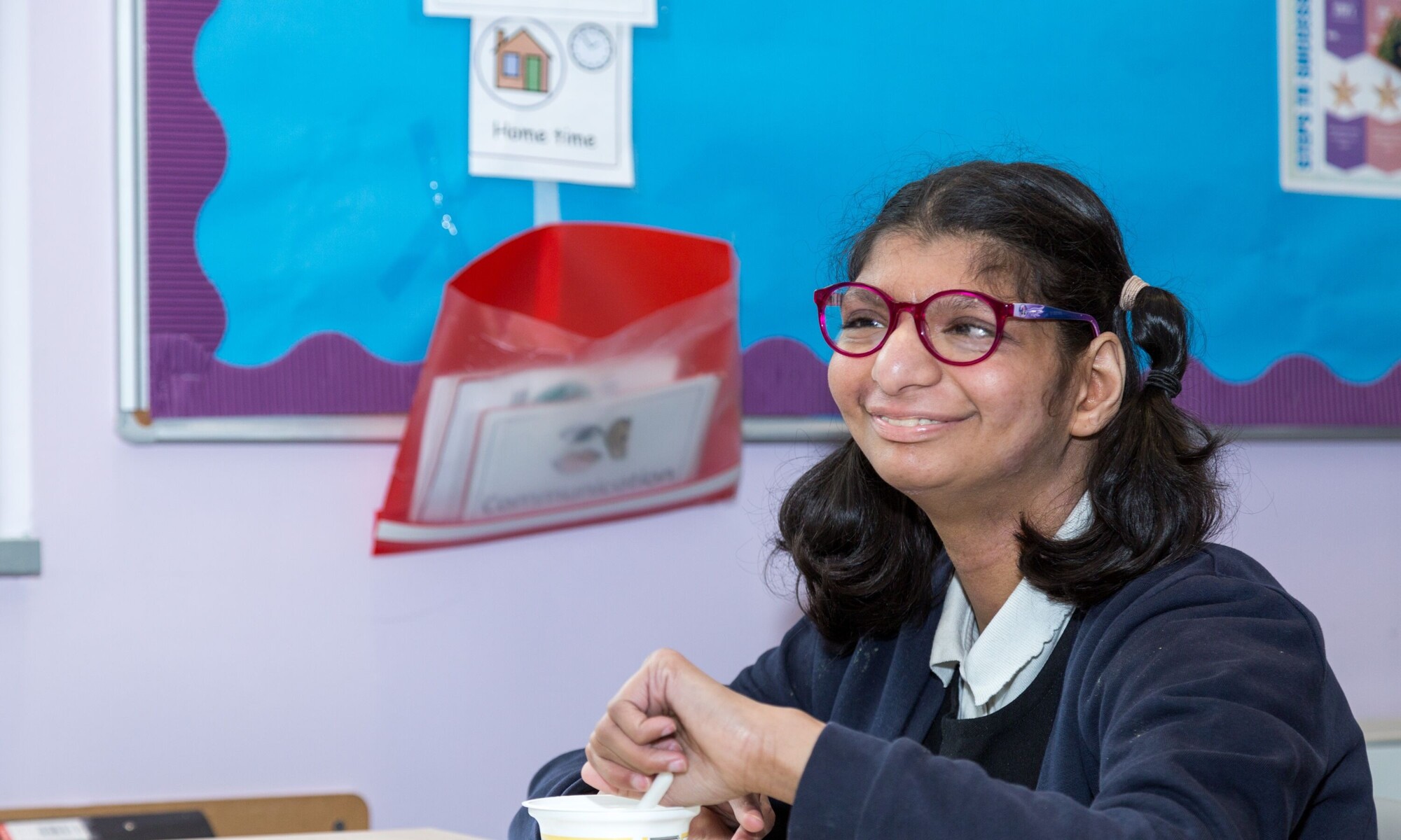 Piper Hill High School pupil in class