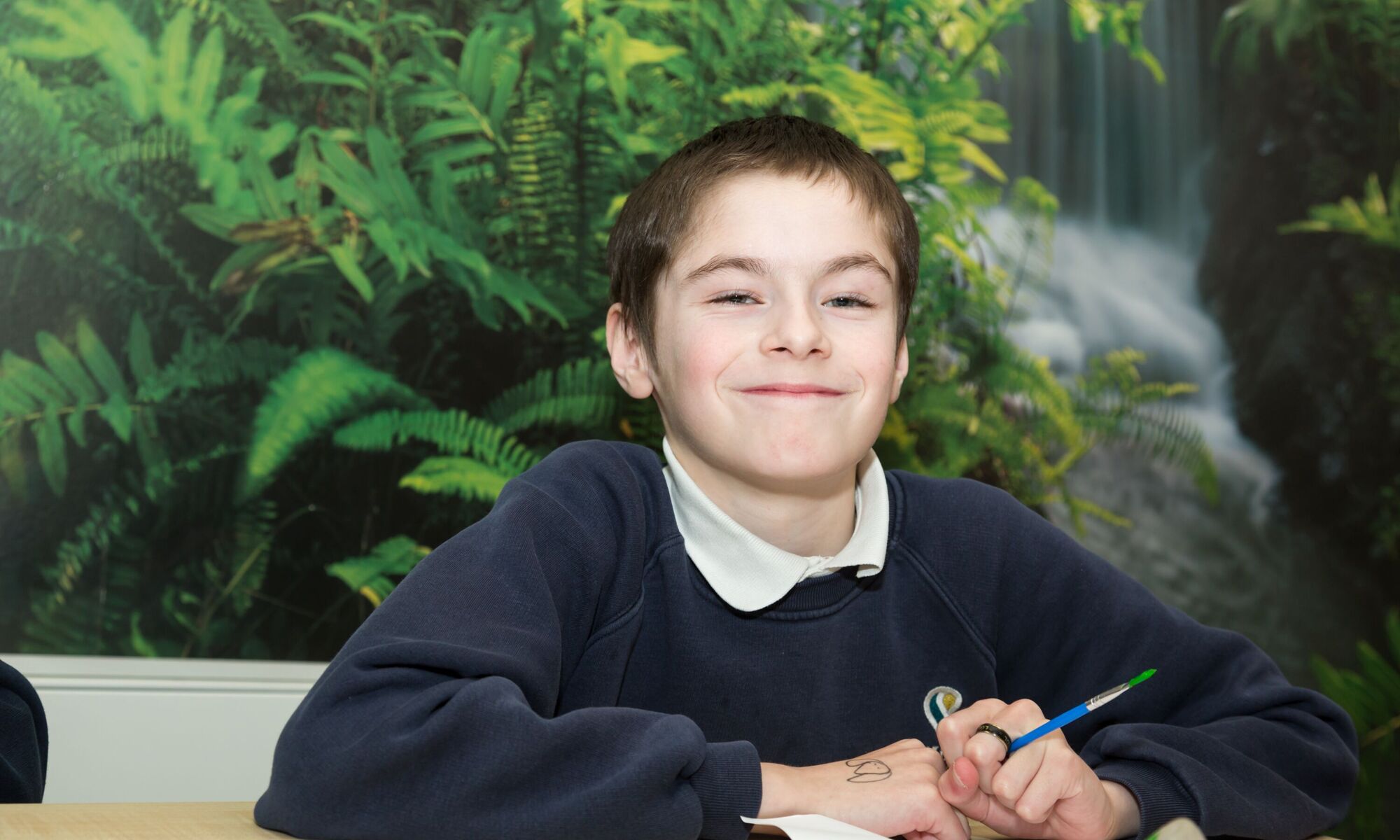Piper Hill High School pupil in class